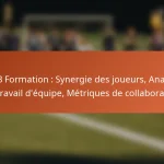 5-2-3 Formation : Synergie des joueurs, Analyse du travail d’équipe, Métriques de collaboration